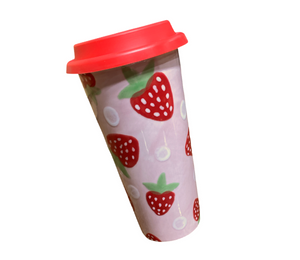 Walnut Creek Strawberry Travel Mug