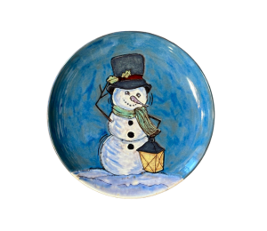 Walnut Creek Rustic Glazed Snowman