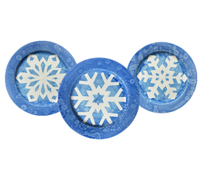 Walnut Creek Paper Snowflake Plate